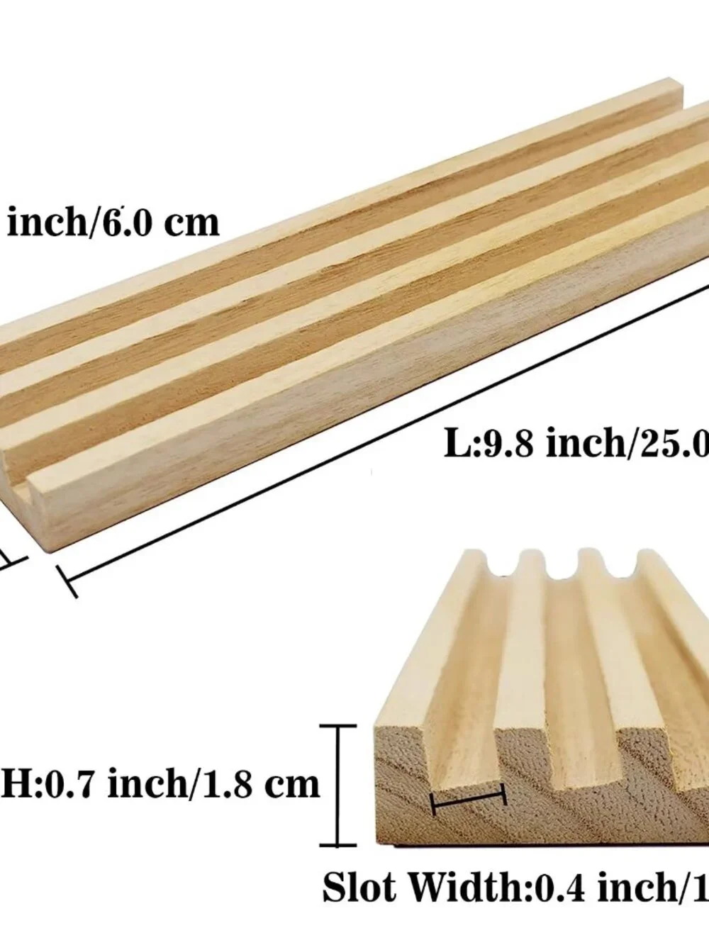 Yuanhe Domino Trays Holders Rack - Set of 4 Wooden Tiles Stand Holders Dimonos B